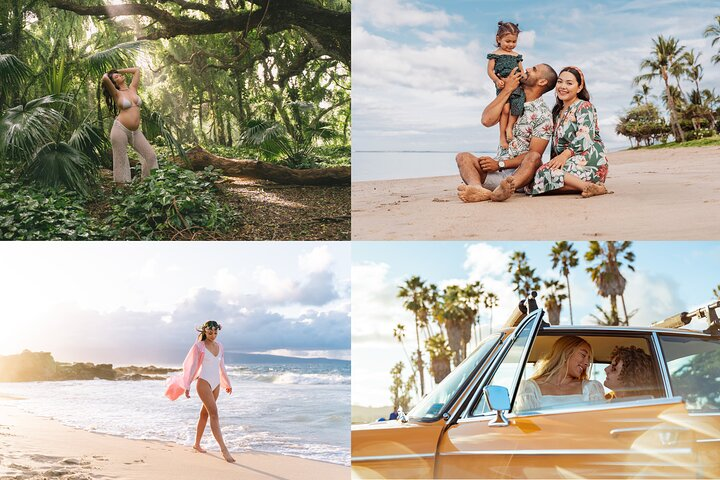 Maui Photographer, Beach Portrait for Family and couple - Photo 1 of 4